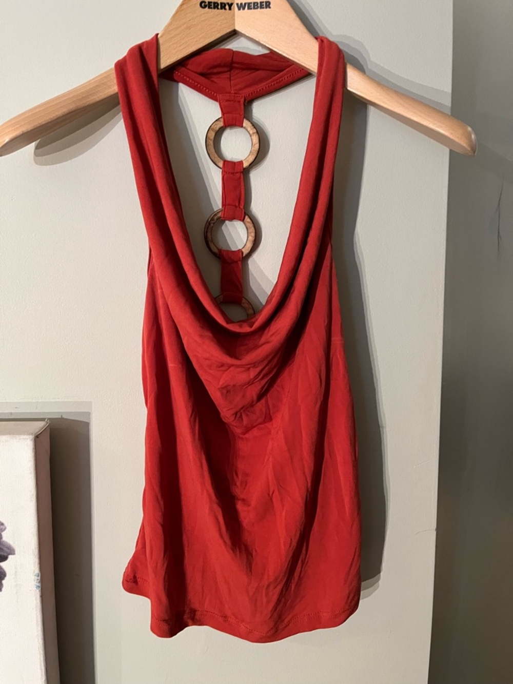 Halter Tank with Ring-Back Detail
